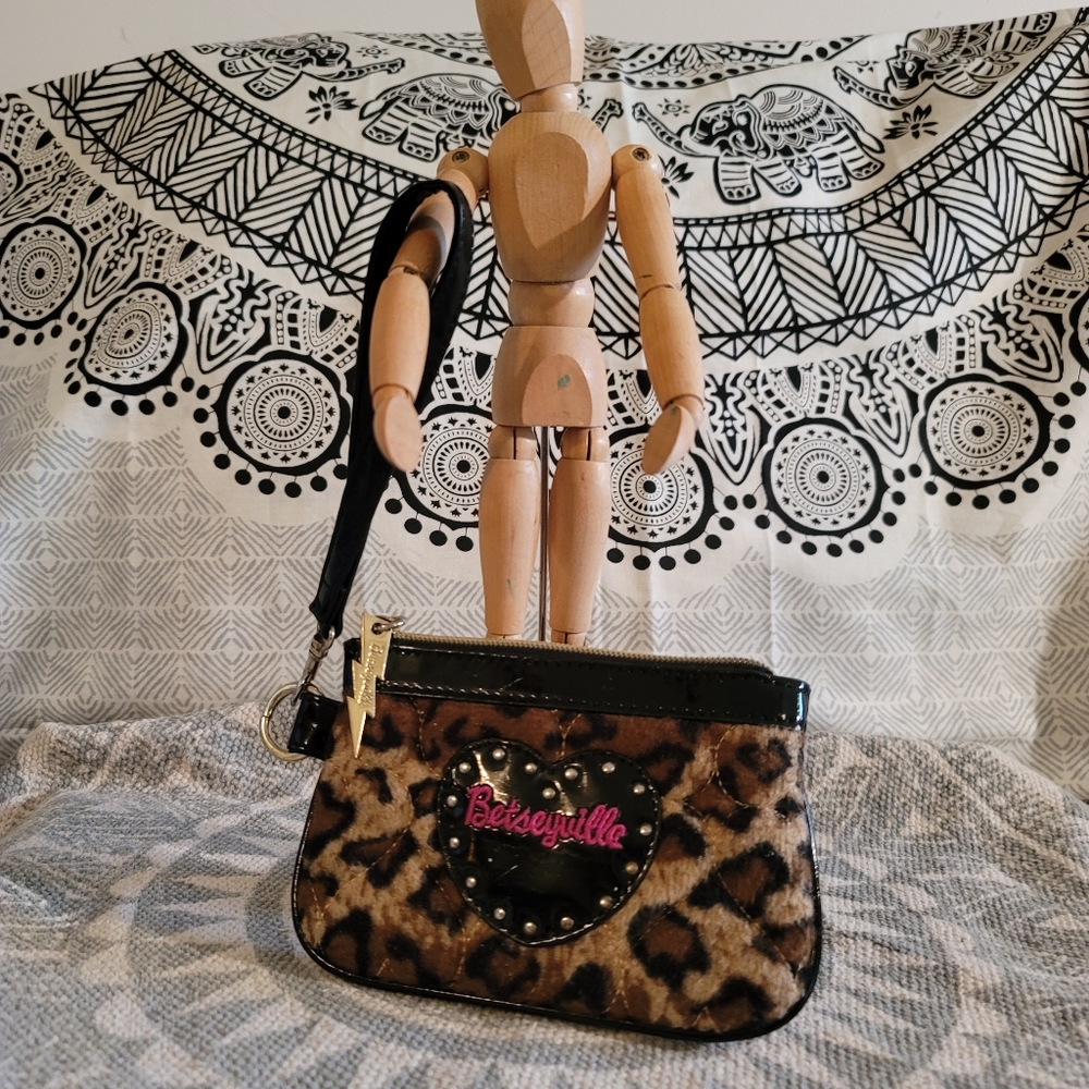 Betseyville leopard print wristlet
